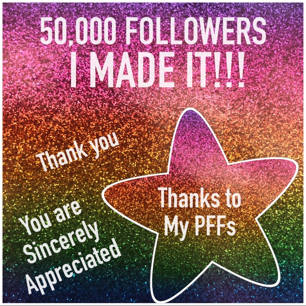 50,000 THANK YOU ALL FOR YOUR SUPPORT!!! 🦄🌈🦄